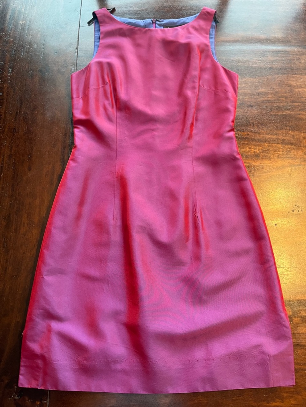 Nicole Miller Sleeveless Raspberry-Pink Midi Sheath Dress
